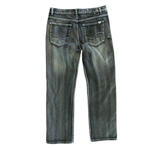 Paco‎ Denim Jeans Straight Leg Black Wash Casual Y2K Men's Size 34x32